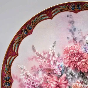 Коллекционная Тарелка «Лепестковая феерия» Фарфор W.J.GEORGE США -1993 год.