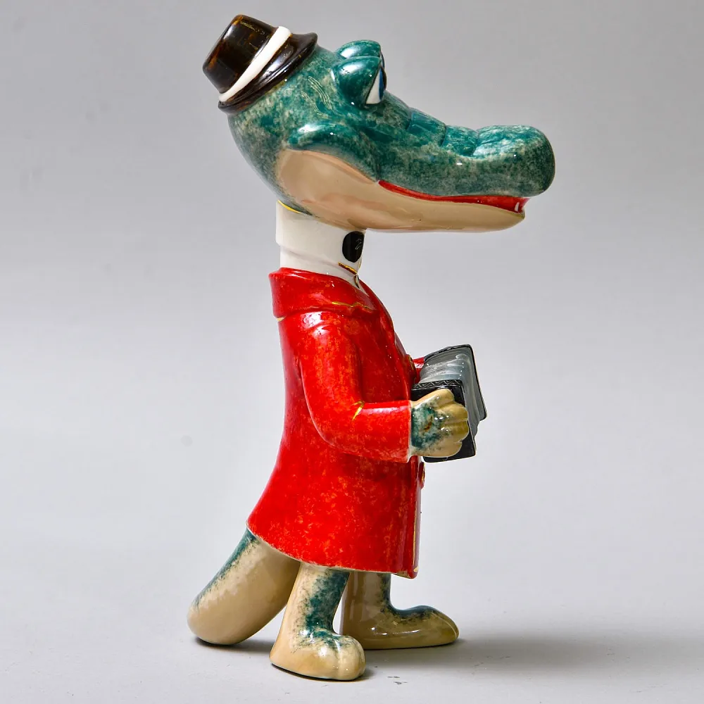 Авторская Коллекционная Фарфоровая Статуэтка «Крокодил Гена», Россия.