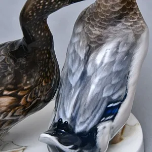 Авторская Фарфоровая статуэтка «Птицы. Утка и селезень», ROSENTHAL Германия, 1974 - 1982 годы.