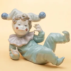 Фарфоровая статуэтка «Маленький Клоун - JANGLES». NAO by Lladro, Испания - 1988 год.