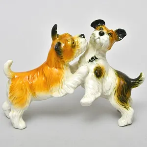 Редкость! Фарфоровая Статуэтка Пара Собак «Терьеры»,Карл Энс / Karl Ens, Германия -1936 год.