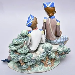 Редкость! Коллекционная Фарфоровая статуэтка «Маркитантка и Барабанщик», Lladro Испания.