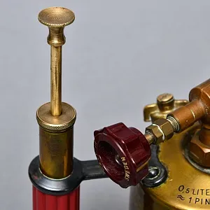 Винтажная Бензиновая Горелка - Паяльная Латунная Лампа, Швеция середина ХХ века. 