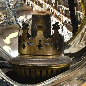 Редкость! Большой Железнодорожный Керосиновый Сигнальный Фонарь, Германия -1974 год.