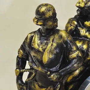 Чугунные Механические Настольные часы «Каменный Цветок», ЧЧЗ - МОЛНИЯ СССР-1967 год. 