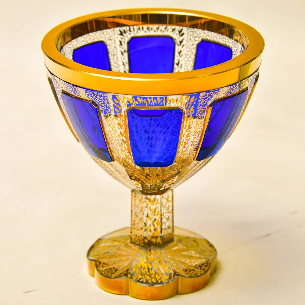 Креманка - Ваза - Орешница «Голубой Сапфир», ERNST WITTIG, Германия.