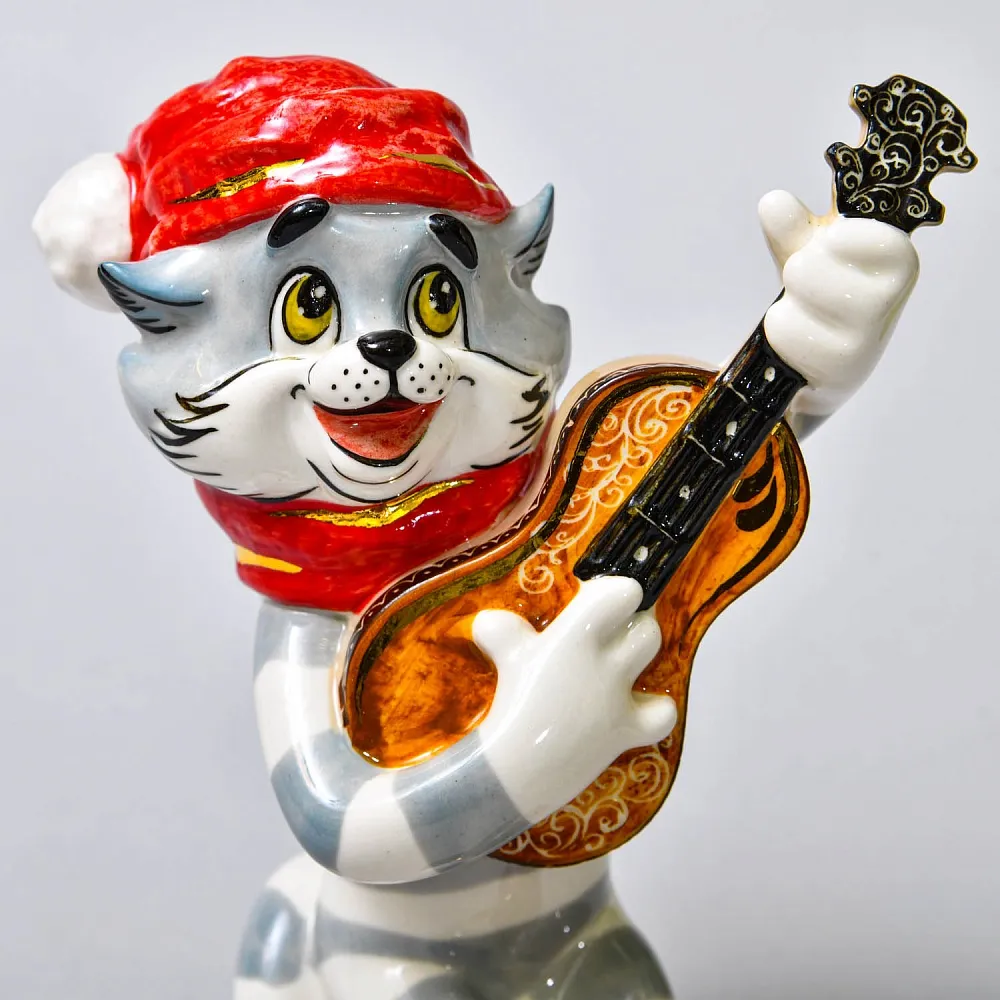 Авторская Коллекционная Фарфоровая Статуэтка «Кот Матроскин», Россия.