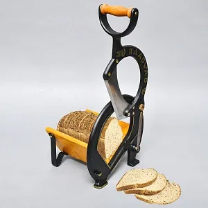 Винтажная Ручная Механическая Хлеборезка - Слайсер - Нож, RAADVAD Дания, середина ХХ века.
