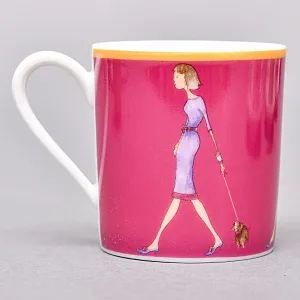 Набор из 4-х Кофейных пар «За покупками - Shopping», Limoges Medard de Noblat Франция, конец ХХ века.