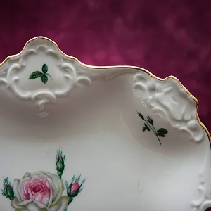 Большое Сервировочное Блюдо «Роза» Фарфор KAISER Германия -1967 - 1970 годы.