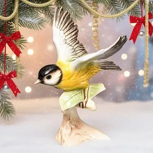 Коллекционная Фарфоровая статуэтка «Птица. Большая синица», Goebel Германия, 1979 - 1990 годы.