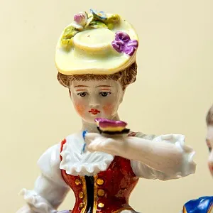 Редкость! Антикварная Фарфоровая Статуэтка «МАЛЕНЬКИЕ САДОВНИКИ», Frankenthal Германия 1762 - 1770 годы.