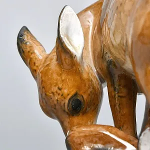 Коллекционная Фарфоровая статуэтка «Олениха и олененок», ROSENTHAL Германия -1948 год. 