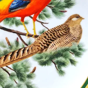 Коллекционная Тарелка - Блюдо «Золотой Фазан» Фарфор, Franklin Porcelain США -1980 год.