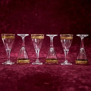 Набор 6-ть Хрустальных Рюмок серия «Copenhagen», MOSER - МОЗЕР Чехия.