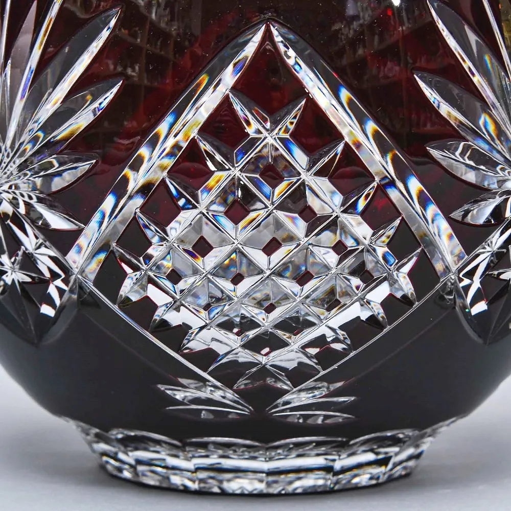 Редкость! «Рубиновый Хрусталь» Набор Крюшонница с Чашками, DOROTHEENHUTTE Германия.