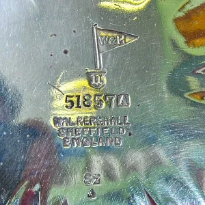 Винтажная Хрустальная Емкость - Банка с крышкой, Walker&Hall. Англия, SHEFFIELD.