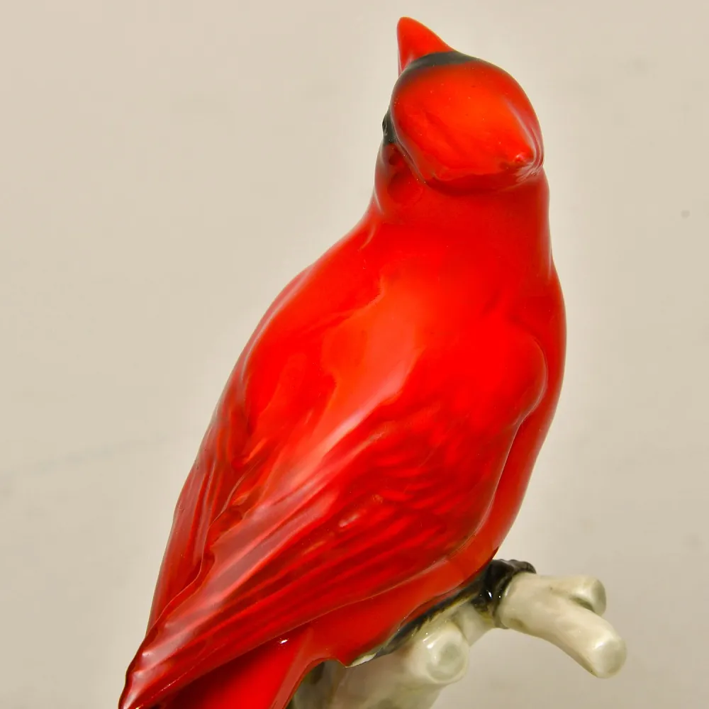 Коллекционная Фарфоровая Статуэтка «ПТИЦА - КАРДИНАЛ», Hutschenreuther Германия, 1968 - 1970 годы.