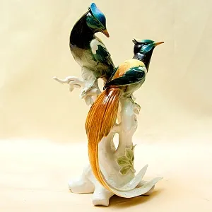 Пара Птиц - Фарфоровая Статуэтка «Райские птицы», Карл Энс / Karl Ens, Германия 50гг.