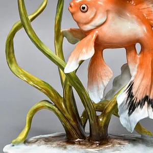 Коллекционная Фарфоровая статуэтка «Две золотые рыбки», ROSENTHAL Германия, 1974 - 1982 годы.