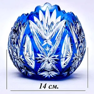 Большая Хрустальная Ваза - Конфетница «Ладья», JOSKA BODENMAIS Германия -60 гг.