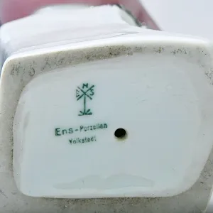 Антикварная Фарфоровая Статуэтка «Птица - Зимородок». Karl Ens Германия, первая половина ХХ века.