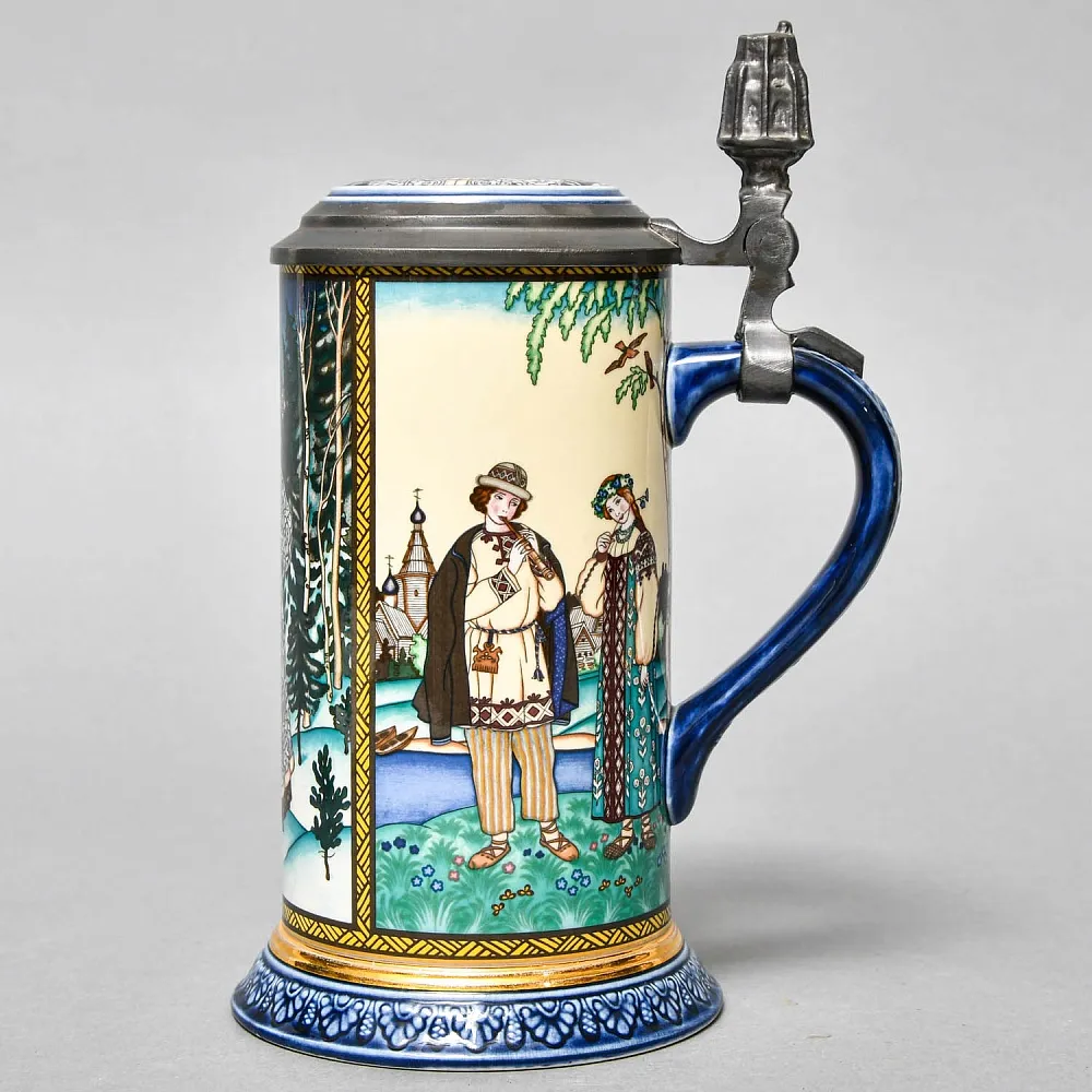 Коллекционная Пивная Кружка «Лель и Снегурочка», Фарфор, Villeroy&Boch Германия. 