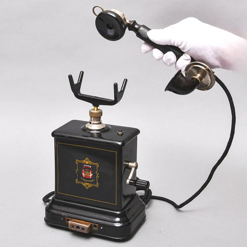 Старинный Настольный Телефонный аппарат - Телефон «JYDSK - Telefon Aktieselskab», Дания -1908 год.