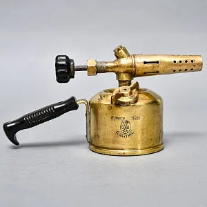 Винтажная Латунная Бензиновая Горелка - Паяльная Лампа, BARTHEL Германия -50 гг. 