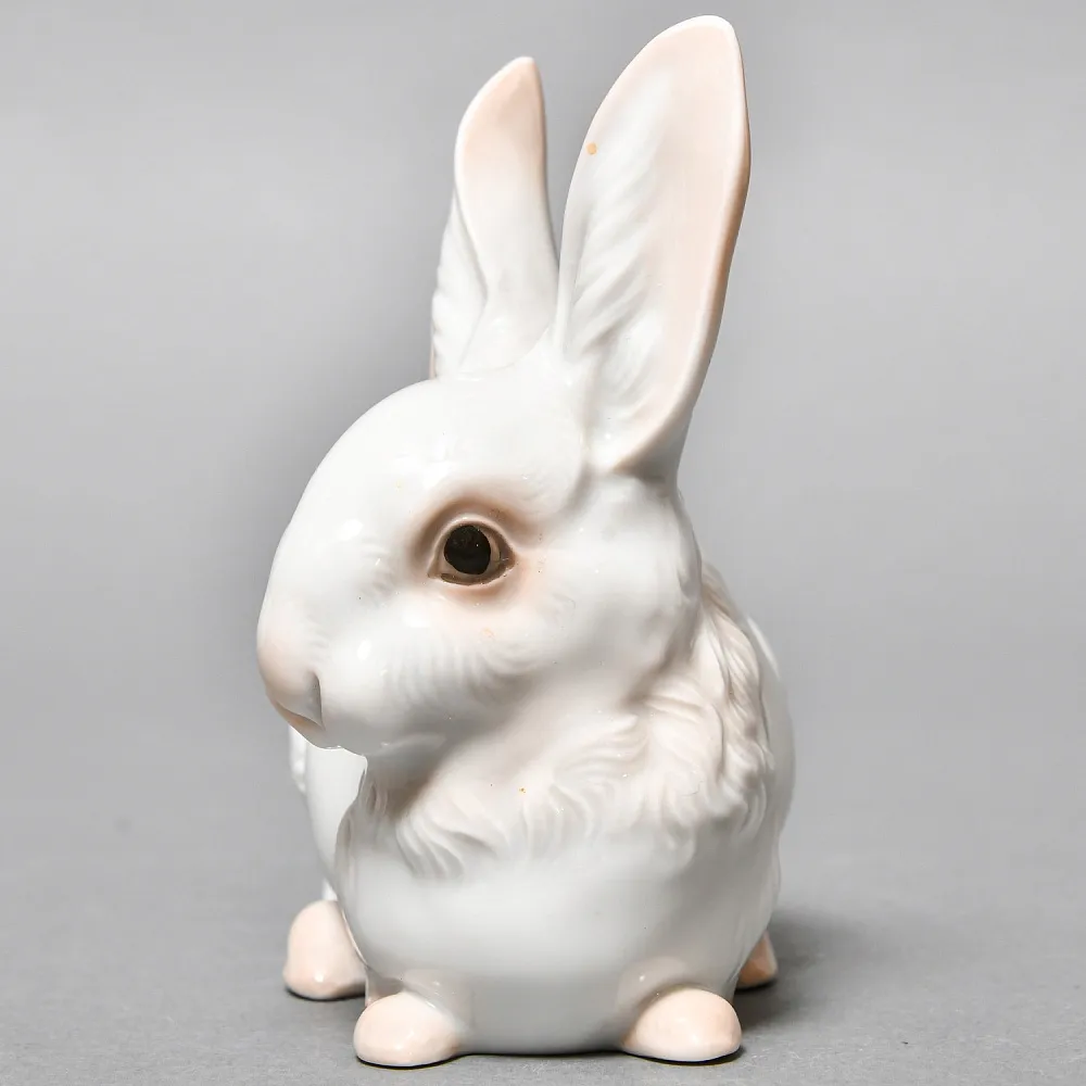 Коллекционная Фарфоровая статуэтка «Белый Кролик», Rosenthal Германия - 1938 год. 