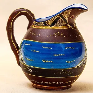 Антикварный Чайный фарфоровый сервиз в стиле Satsuma, Япония, FUTAJI, первая половина ХХ века.