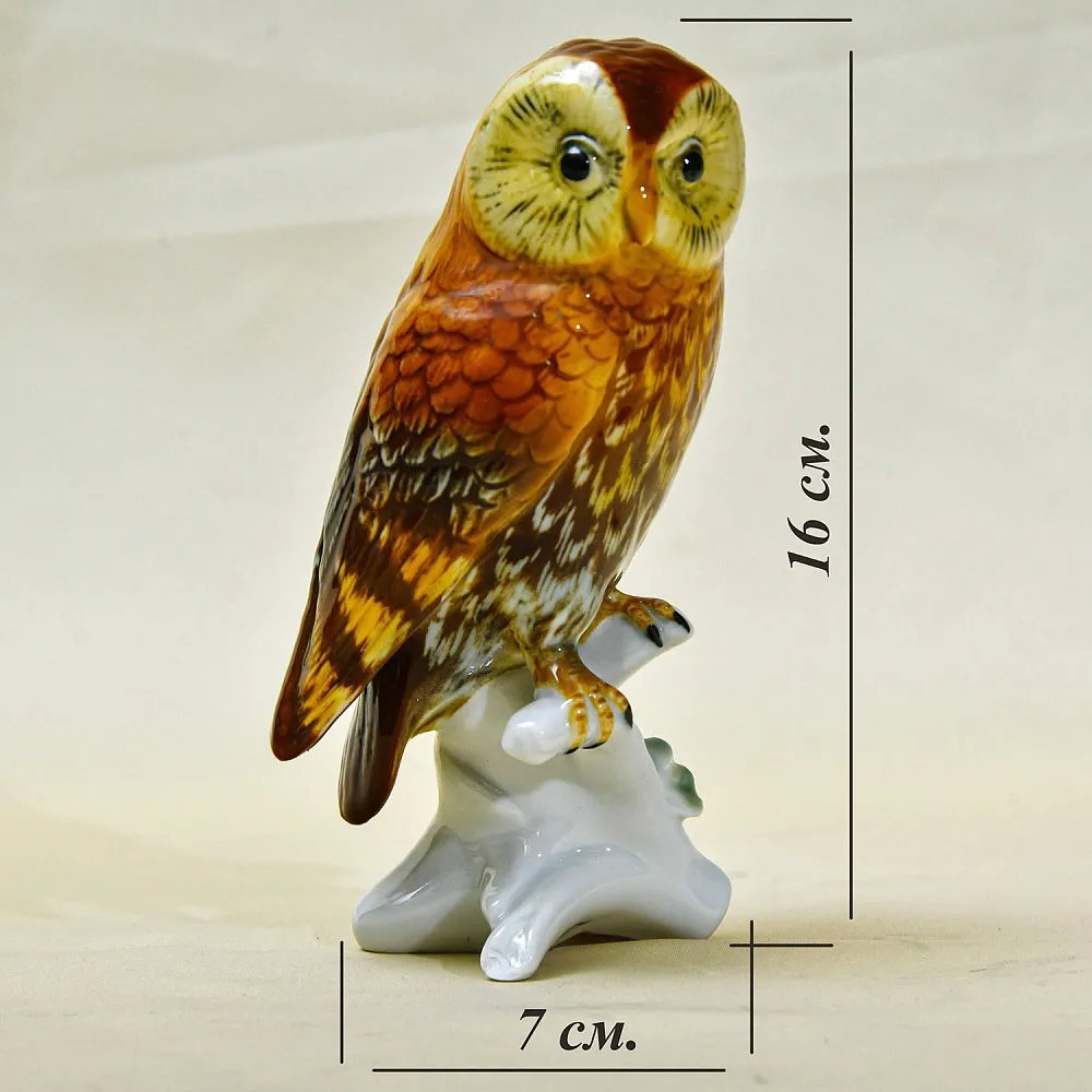 Птица - Фарфоровая статуэтка «СОВА», Карл Энс / Karl Ens,  Германия, 30-е годы ХХ века.
