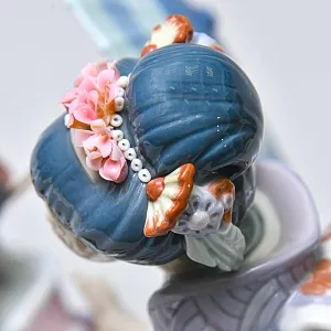 Большая Коллекционная Фарфоровая статуэтка «ВЕСНА В ЯПОНИИ», Lladro Испания -1984 год.