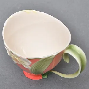 Авторский Фарфоровый Чайный сервиз «Бабочки и стрекозы» на 4 персоны, Franz Collection Тайвань.