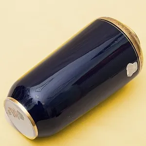 Винтажная Ваза Кобальт с Золотым Орнаментом Lindner Бавария, Германия 60 -е годы ХХ века.