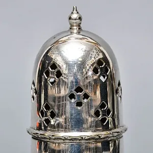 Винтажная Металлическая Баночка - Емкость для сахарной пудры, Sheffield, Англия 50 гг.