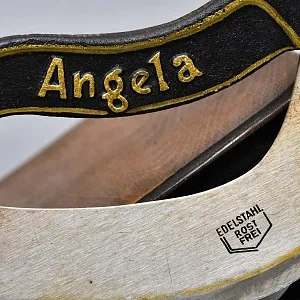 Старинная Чугунная Ручная Хлеборезка - Слайсер - Нож, ANGELA Германия.