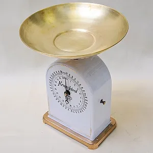 Редкость! Старинные Кухонные Фарфоровые Весы на 10кг. KRUPS IDEAL, Германия -1915 год.