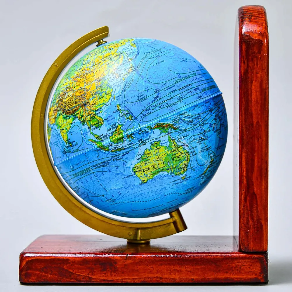 Букенды - Держатель - Ограничитель - Подставка для книг «Глобус», Россия.