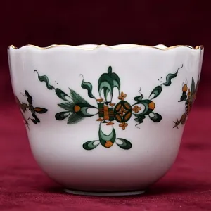 Классическая Фарфоровая Кофейная пара «Зеленый Дракон», MEISSEN Германия, первая половина ХХ века.