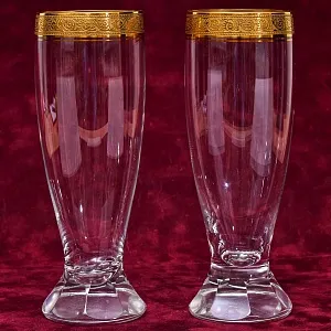 Набор «Тет-а-Тет» Пара Хрустальных Стаканов - Бокалов для Пива «Concorde», Theresienthal Германия.