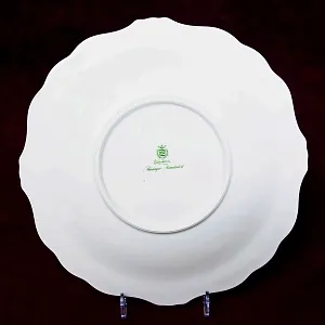 Коллекционное Сервировочное Блюдо - Тарелка «Кленовый лист и Цветы», Фарфор WEIMAR Германия.