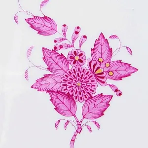 Юбилейная серия! Сервировочное Фарфоровое Блюдо «APPONYI PURPUR», HEREND, Венгрия -1976 г.