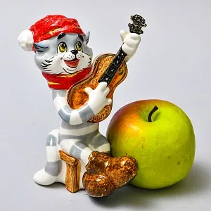 Авторская Коллекционная Фарфоровая Статуэтка «Кот Матроскин», Россия.