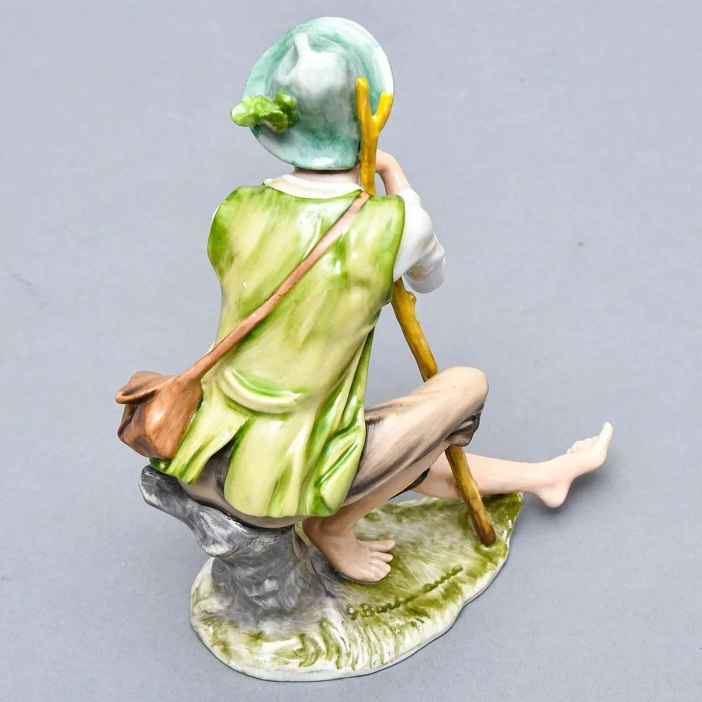 Редкая! Коллекционная Фарфоровая статуэтка «Пастушок с дудочкой» KAISER Porzellan Германия -1967 год.