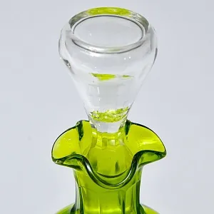 Антикварный Набор Хрустальный Графин и  6 -ть Бокалов для Вина, Val Saint Lambert, Бельгия 30 -е годы ХХ века. 