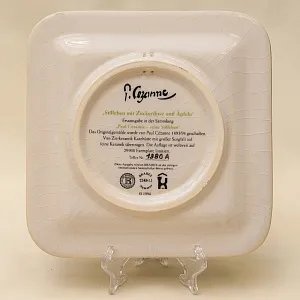 Коллекционная Тарелка «Натюрморт с Яблоками» серия «Натюрморты Поля Сезана» Германия -1994г.