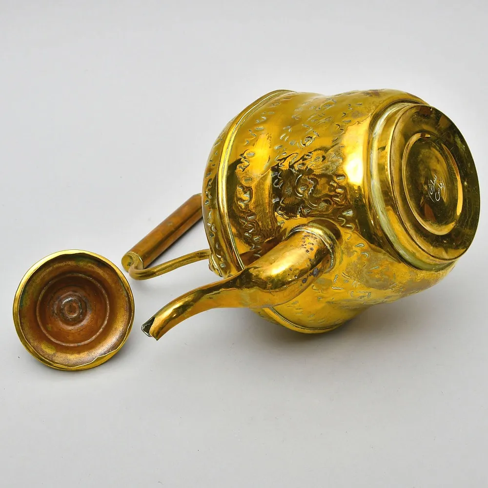 Винтажный Латунный Чайник на 3 литра. Марокко, середина ХХ века.