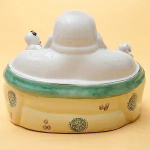 «Хотэй с детьми» Коллекционная Фарфоровая Статуэтка Китай 50 -е годы ХХ века.