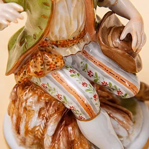 Редкая! Коллекционная фарфоровая статуэтка «МАЛЬЧИК СО ШЛЯПОЙ», Unterweissbach Германия.